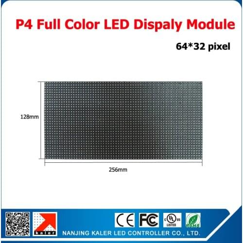 TEEHO P4 Indoor Full Color Electronic Screen Panel Module 256*128mm 1/16 scan 64*32 pixel indoor p4 led module
