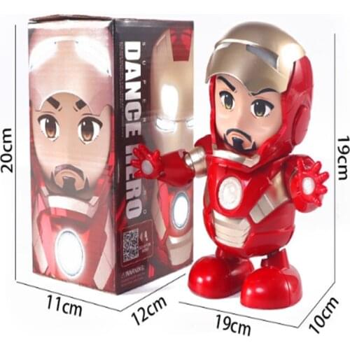 LED Sing And Dance Super Robot Toy Hero Character Electric Robot Toy Childrens Gift Learning To Sing Educational Puzzle Toy