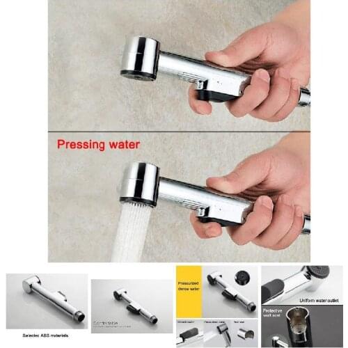 1pcs Hand-held Switch Clean Body Bidet Nozzle Spray Shower Head Toilet Kitchen Garden Flusher