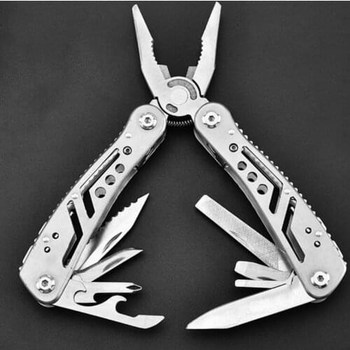 Folding Pliers Combination Knife Screwdriver Multifunctional Stainless Steel Outdoor Travel Camping Maintenance Tool Pliers