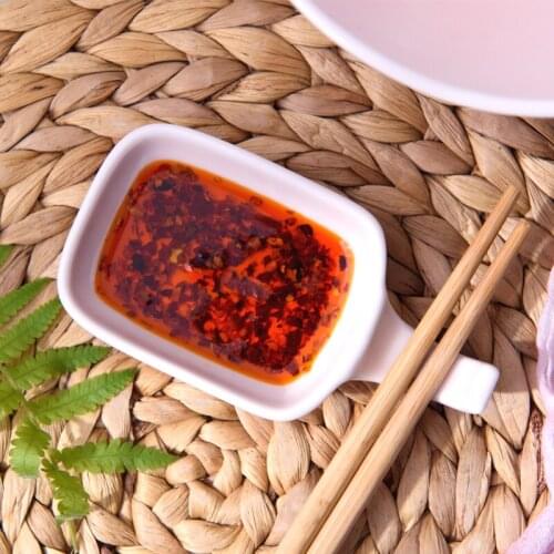 Seasoning Dish Home Nordic Ceramic Creative Japanese Commercial Japanese-Style Soy Sauce Seasoning Dual-Purpose Chopsticks Shelf