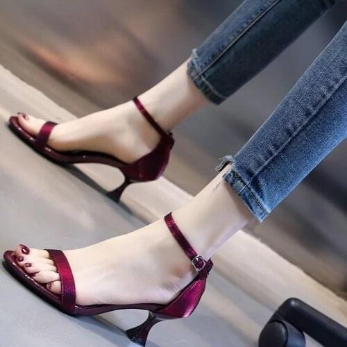 Shoes Women Slippers Sandals Womens Heel Heel Red Heel Girl High Heel Sandales Femmes