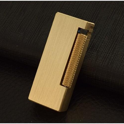 Heavy Trenches Kerosene Lighter Side Flip Grinding Wheel Ignition Gift for Men Cigarette Accessories Lighters Smoking Household