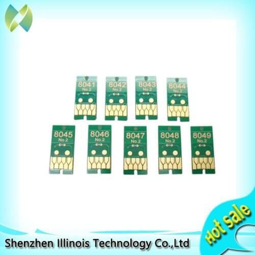Generic One-Time Chip for Epson SureColor P6000 / P8000(for EUR)--9pcs/set(C M Y K LC LM LK MK LLK) printer parts