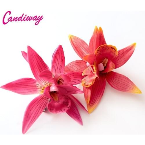 Candiway Design Women Girls Fashion Barrettes Hair Accessories Flower Hair Clip Headwear Women Wedding Decoration Hairpins Claw