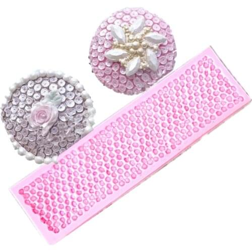1PC Pearl Necklace Shape Silicone Cake Mold 3D Lace Baking Chocolate Soap Mould Fondant Cake Decoration Tools H696