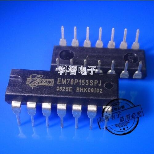 10pcs/lot 100% New&original EM78P153SPJ EM78P153 DIP14