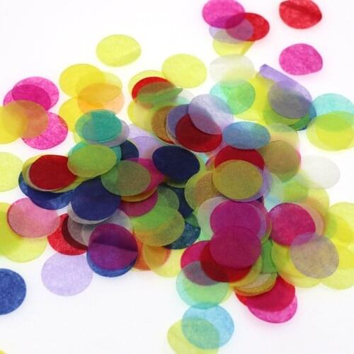 2.5cm Shredded Confetti Balloon Filling Party Decoration Wedding Props Tossing Round Paper gift box filler Mixed Color Paper