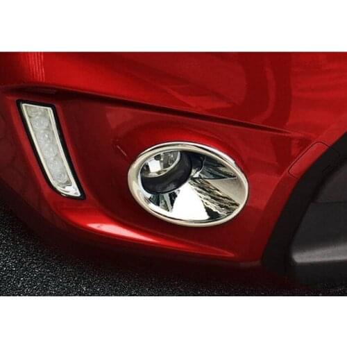 2Pcs Chrome ABS Car Front Fog Light Lamp Foglights Cover Trim Styling Sticker Fit for Suzuki Vitara 2016 Car-covers