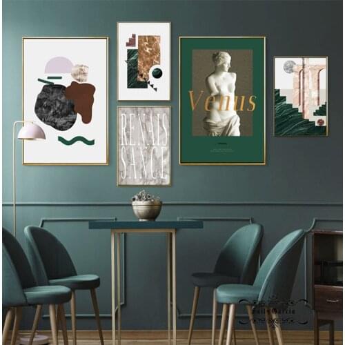 Abstract Venus Statue Poster Nordic Paris Canvas Painting Print Fashion Wall Art Pictures for Living Room Home Cuadros Decor