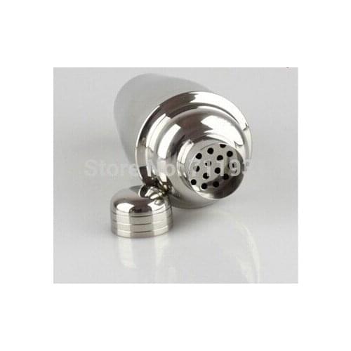 Free Shipping New Silver Stainless Steel 750 ml 25oz Bartender Cocktail Drink Martini Shaker Jigger Wine Mixer Bar Set