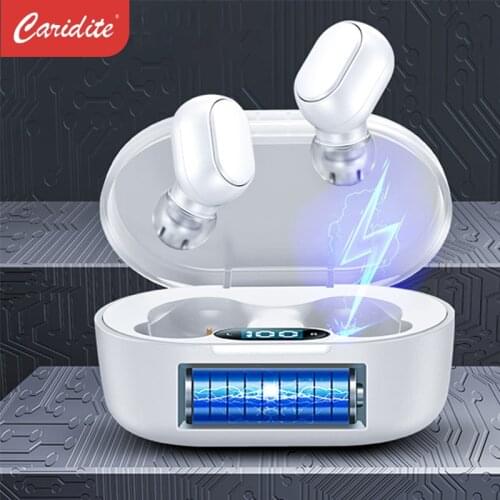 Caridite Popular Original Wireless BT Headset Led Indicator Sports Earphone Stereo Earbuds