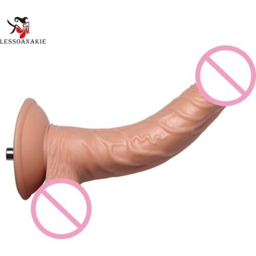 D33 - 7.8'' G-Spot Nude Color Medium Size Dildo,Designed to Massage G-Spot and Prostate, Sex Machine Accessory,Sex Toy