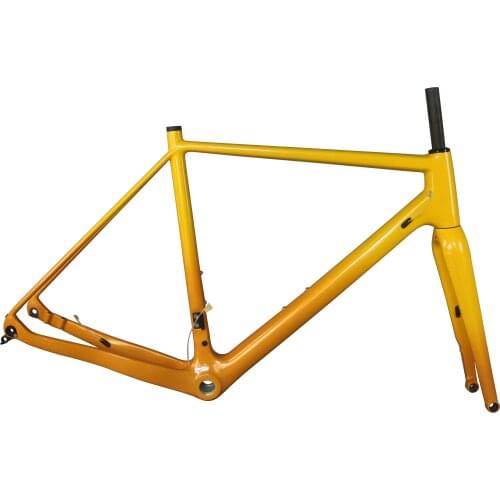 Di2 and Mechanical Compatible Front And Rear Are 160mm Custom Gradient BSA Cyclocrossy bicycle Frame GR029