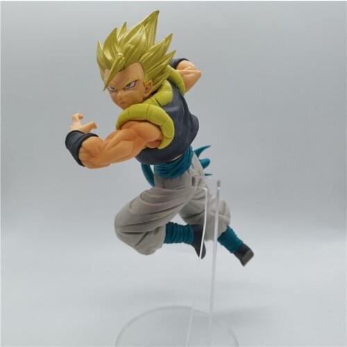Hot Animation Dragon Ball Super 1/8 Action Figures Yellow Hair Gogeta PVC Model Toy Collection Gifts Ornaments