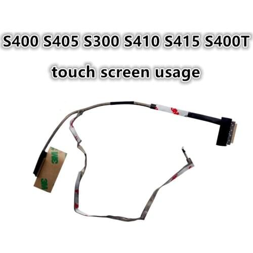 New Laptop LCD LED LVDS Video Screen Display Flex wire Cable For Lenovo S400 S405 S300 S410 S415 S400T touch screen usage
