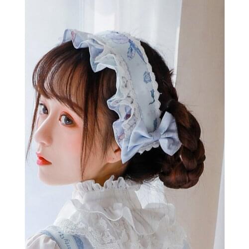 Lolita headwear collection kawaii girl KC gothic lolita headband loli cosplay sweet lolita headwear bowknot hair band cos