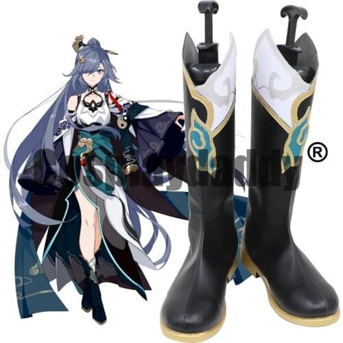 Honkai Impact 3rd Immortal Empyrea Celestial The Sage Fu Hua Fu Ka Azure Empyrea Ver. Game Cosplay Shoes Boots C006