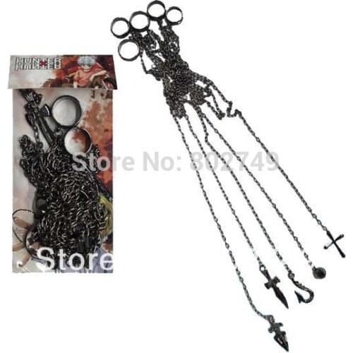 Hunter x Hunter Kurapika 5 Ring Chain Charms Cosplay