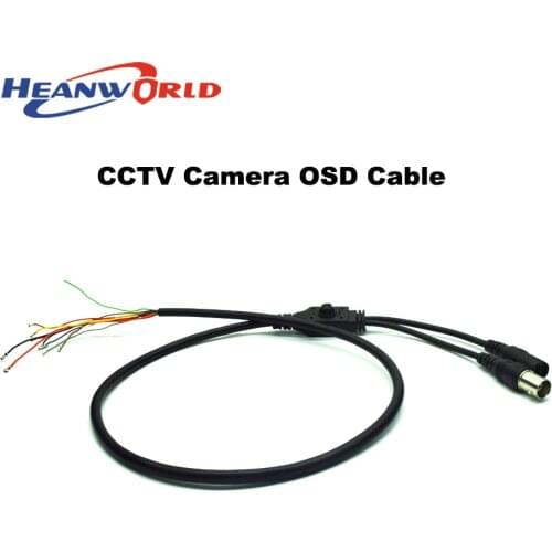Heanworld OSD cable for SONY EFFIO-E camera or Other camera support OSD function AHD Analog camera cable