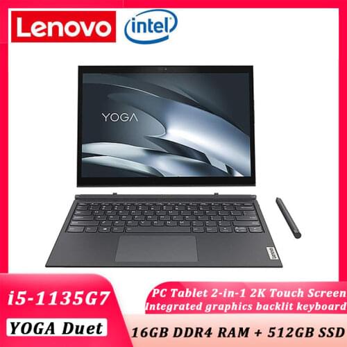 2021 Lenovo Yoga Duet 2-in-1 Laptop PC 2K Touch Tablet+Keyboard intel i5-1135G7 16GB 512GB SSD Touch ThunderBolt4 Ultraslim