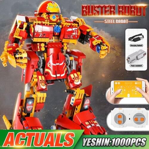 MOULD KING 15039 The APP RC Motorized MK Buster Robot Model Building Blocks Bricks Assembly Creative Toys Kids Christmas Gifts