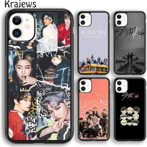 Krajews Kpop Band Stray Kids Soft Phone Case Cover For iPhone 5 SE 6s 7 8 plus X XR XS 11 12 pro max Samsung Galaxy S8 S9 S10