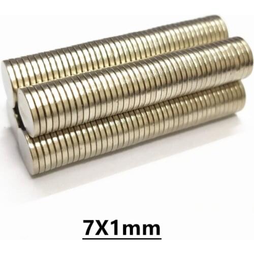 Neodymium Disc Magnets D7x1 mm N50 Super Strong Powerful Rare Earth 7x1 magnet Small Round Magnet Dia 7*1 D7*1mm magnet