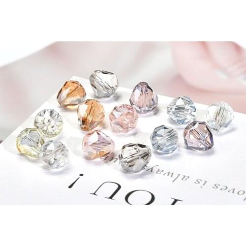 New 50pcs/lot color cartoon water drop shape glass beads charms diy jewelry earring/bracelet/necklace pendants accessory