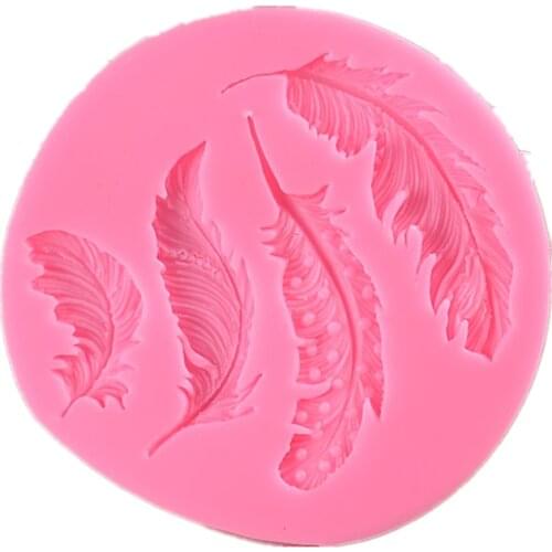 Food Grade Silicone Cake Mold Feather Drop Bead Wedding Cake Decorating Chocolate Baking Kitchen DIY Fondant Tool 1pcs K136