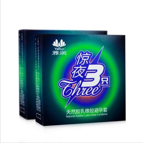 3pcs Men Condoms Adult Sex Products Sensation Female G-spot Vaginal Stimulation Condoms Sophora Viciifolia Spike Penis S0564