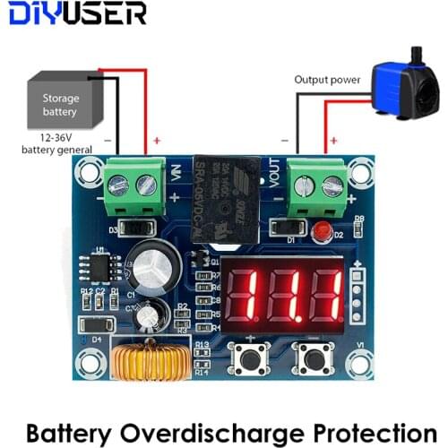 XH-M609 DC 12V-36V Charger Module Voltage OverDischarge Battery Protection Precise Undervoltage Protection Module Board