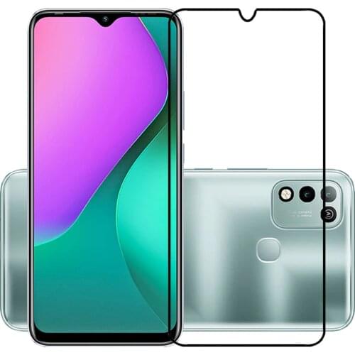 75 Pcs/Lot 2.5D Tempered Glass for Infinix Hot 10 Play Full Cover Screen Protector Protective Film for Infinix Hot 10 Play