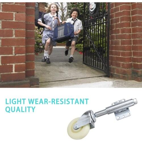 4 Inch Nylon Gate Wheel Spring Loaded Swivel Caster Heavy Duty 440lbs Load Capacity Spring Wheel For Door