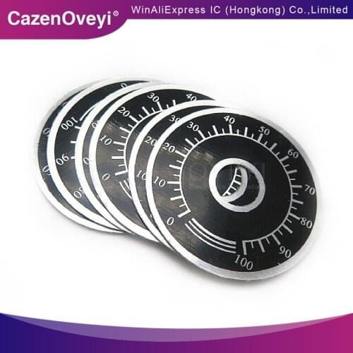 5pcs/lot 0-100 WTH118 potentiometer knob scale digital scale can be equipped with WX112 TOPVR In Stock