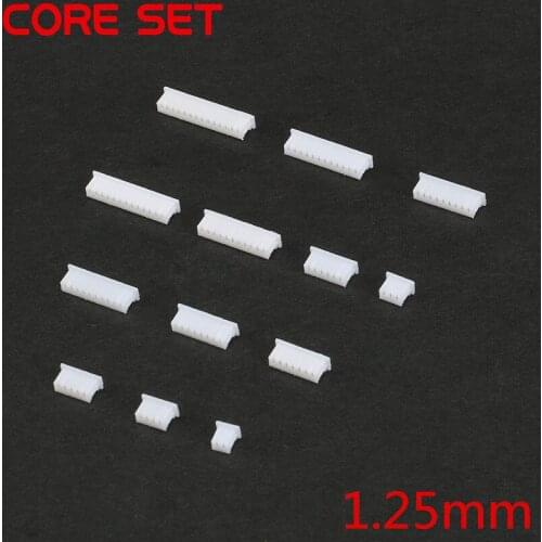 50pcs/lot 1.25mm Pitch Connector Plastic Shell Housing 2P 3P 4P 5P 6P 7P 8P 9P 10P 11P 12P 13P 14P