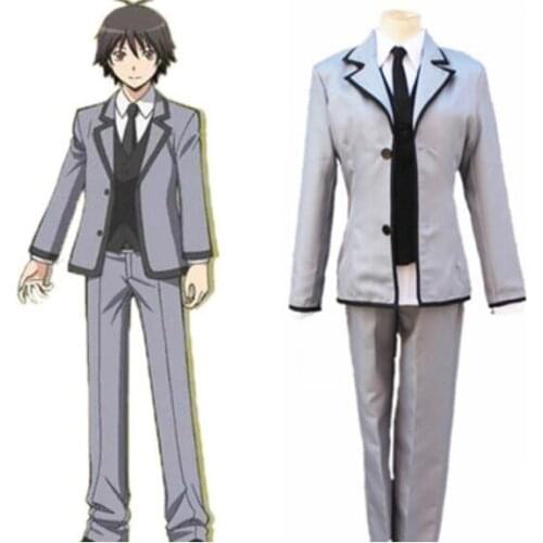 Free shipping Assassination Classroom Anime Cosplay Isogai Yuuma Akabane Karuma Cartoon Cos Halloween Cosplay Costume
