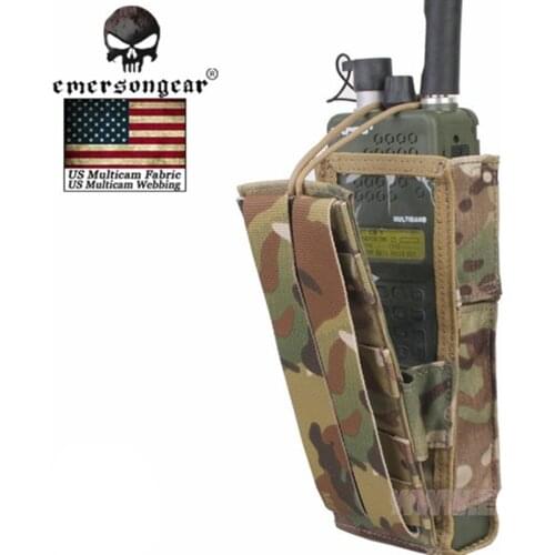 EmersonGear PRC148/152 Tactical Radio Pouch General RRV VEST Molle Talkie Waikie Bag Military Airsoft Hunting Combat Gear