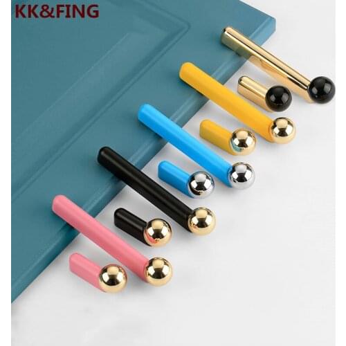 KK&FING Candy Color Cabinet Handles Childrens Room Cupboard Drawer Knobs Creativity Furniture Pulls Cabinet Hardware