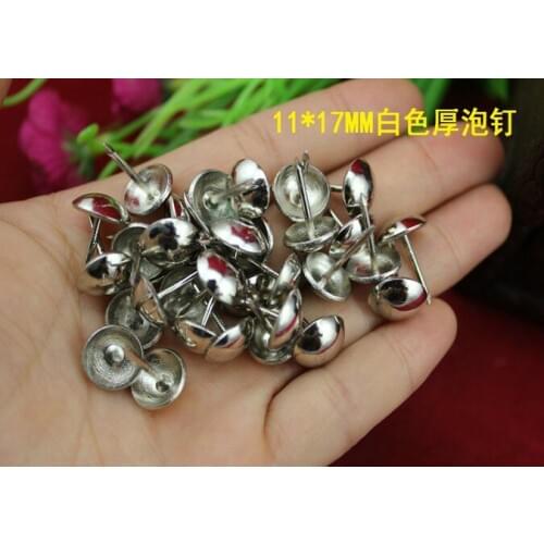 Hardware Decorative Upholstery silver Tacks Bronze Antique round Nail Studs Leather Crafts Furniture sofa decor 11mm*17mm nail