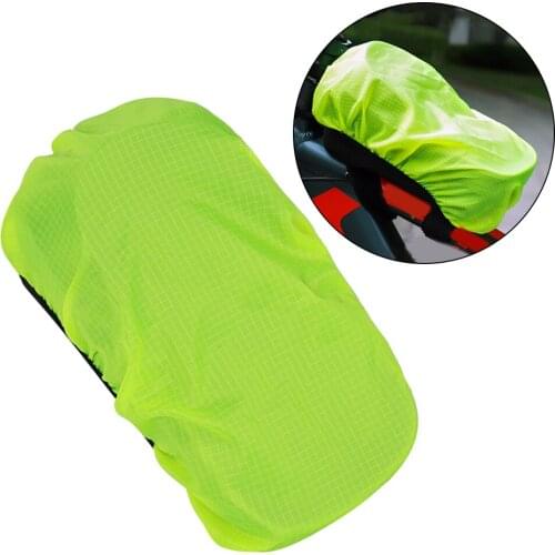 Outdoor Cycling Backpack Rain Cover for Bike Frame Bag Rainproof Dustproof Protective Cover Raincover 18.5*11 Fluorescent Green