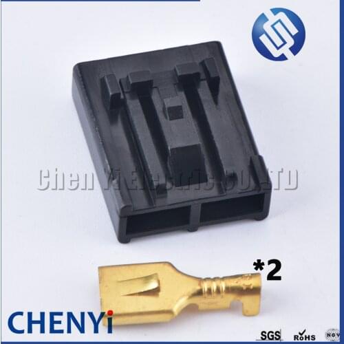 10 sets black 2 Pin Walbro 255LPH Electric fuel pump Connector plug GSS341/GSS342 GSS315/GSS317 For Toyota Honda Nissan Subaru