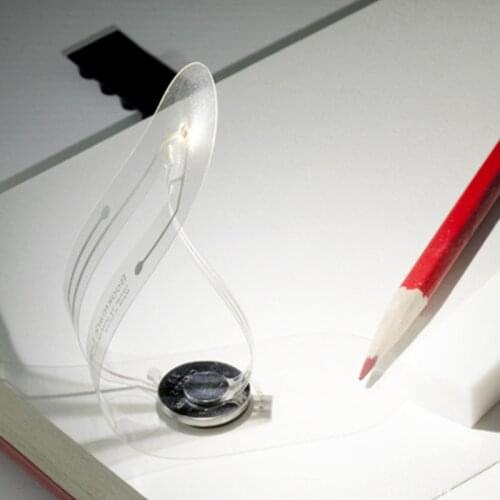 1pc Mini Ultra Thin Led Book Light For Reading Portable Led Label Button Battery Creative Small Ultra-thin Pocket Night Light