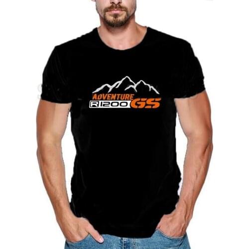 2020 Fashion R1200 Gs T-Shirt Motorcycles for Motorcycle Motorrad Fan T-Shirt Short Sleeve Black Cotton Casual Tee Shirt