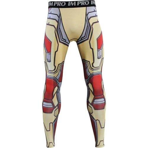 2021 Compression Tights 3D Printed Pant Men Cosplay Costume Sweatpants Quick Dry Sports Skinny Leggings Mid Waist Male Trousers