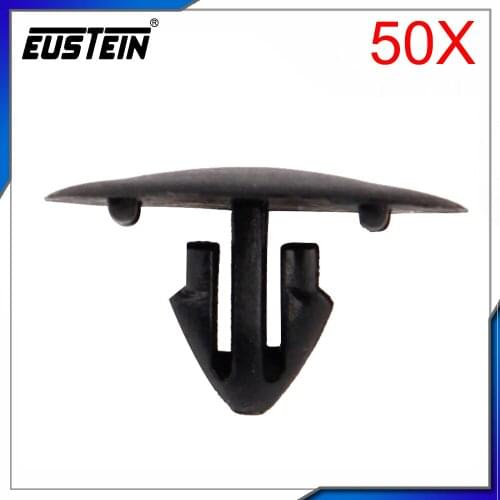 50Pcs Black Hood Insulation Nylon Clip Retainer Fastener 90467-08124 For Toyota Supra Highlander Celica Matrix for Lexus V07