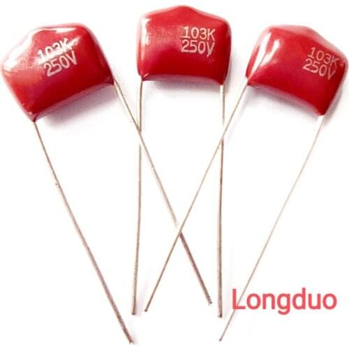 50pcs Capacitors 103 0.01uf 10nf 250V Type CBB Metallized Polypropylene Film