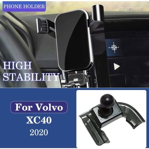 Car Mobile Phone Holder Special Air Vent Mounts Stand GPS Gravity Navigation Bracket For Volvo XC40 2020 2021 Car Accessories