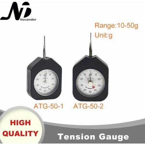 Free Shipping 50g Dial Tension Meter Analog Force Gauge Force Tools Double Pointer Singe Pointer