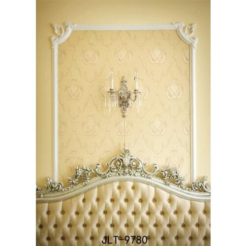 Beige Headboard Tufted Photography Backdrops Solid Color Photo Background Vinyl Cloth Customize for Photo Studio for Paty